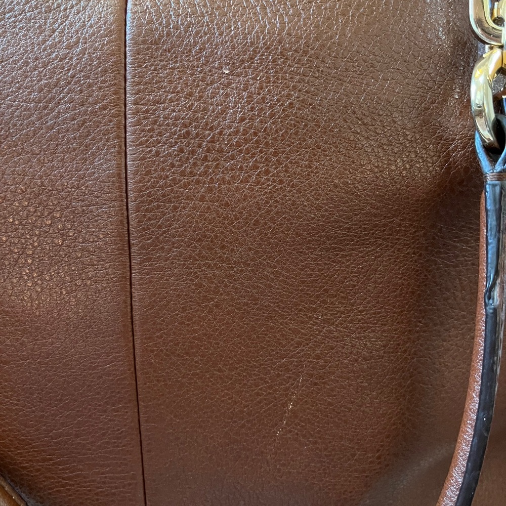Brown leather coach purse - Picture 6 of 10